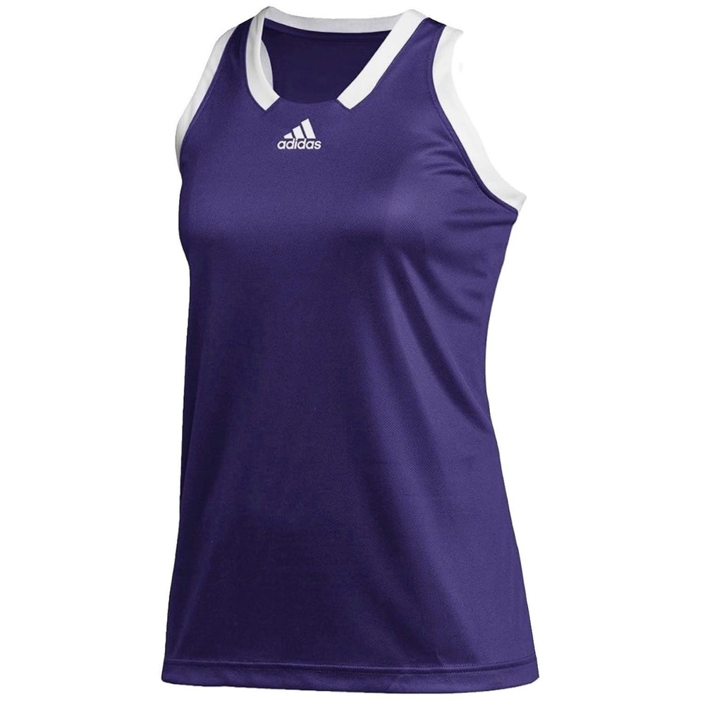 adidas Women's  Purple/white Icon Squad Basketball Jersey Practice Size S New